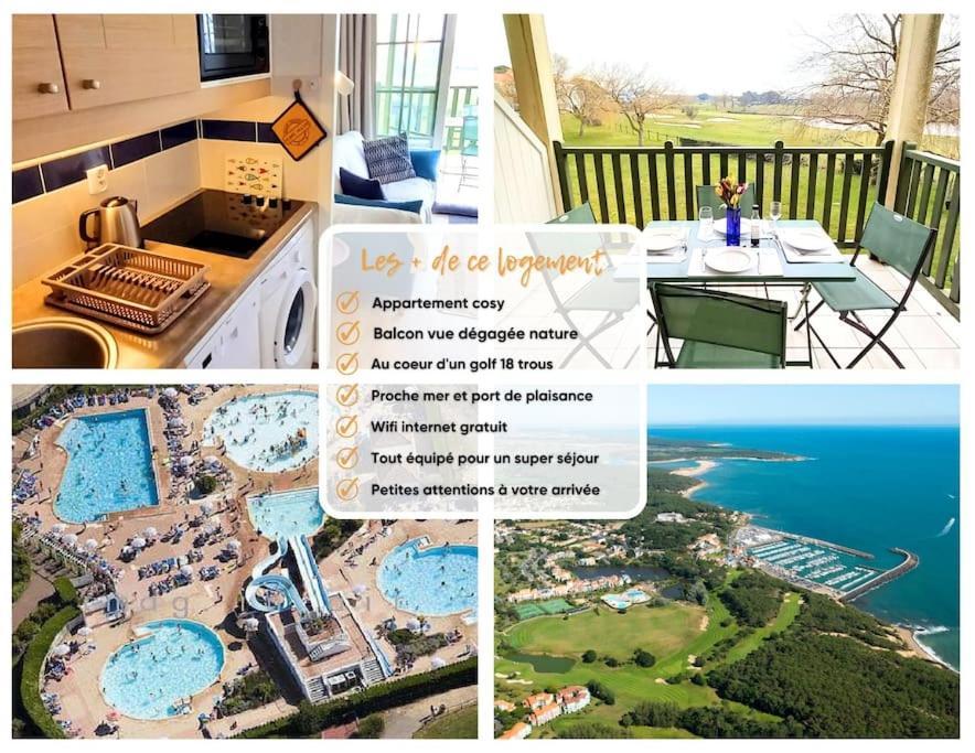 "L'Harmonie" Appartement Cosy 4 Personnes, Vue Golf, Wifi Gratuit Talmont-Saint-Hilaire Exteriör bild